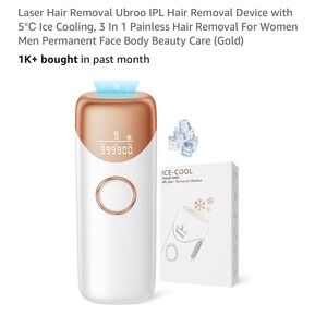 ICE COOL Hand Held Hair Removal Device Model CT05 IPL Brand New